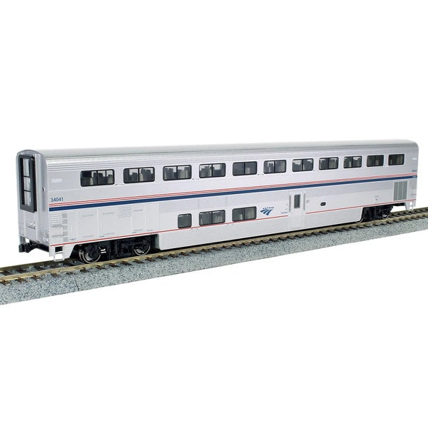 Kato HO Scale Amtrak Superliner I Coach Phase VI #34034 w/Pre-Installed Interior Lights