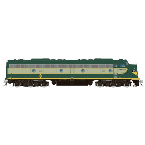 Rapido HO Scale Erie EMD E8A DCC Sound Diesel Locomotive #824 - 28552