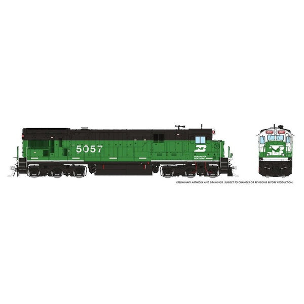 Rapido HO Burlington Northern 'Whiteface' BN GE C36-7 #5057 DCC Ready - RAP42103