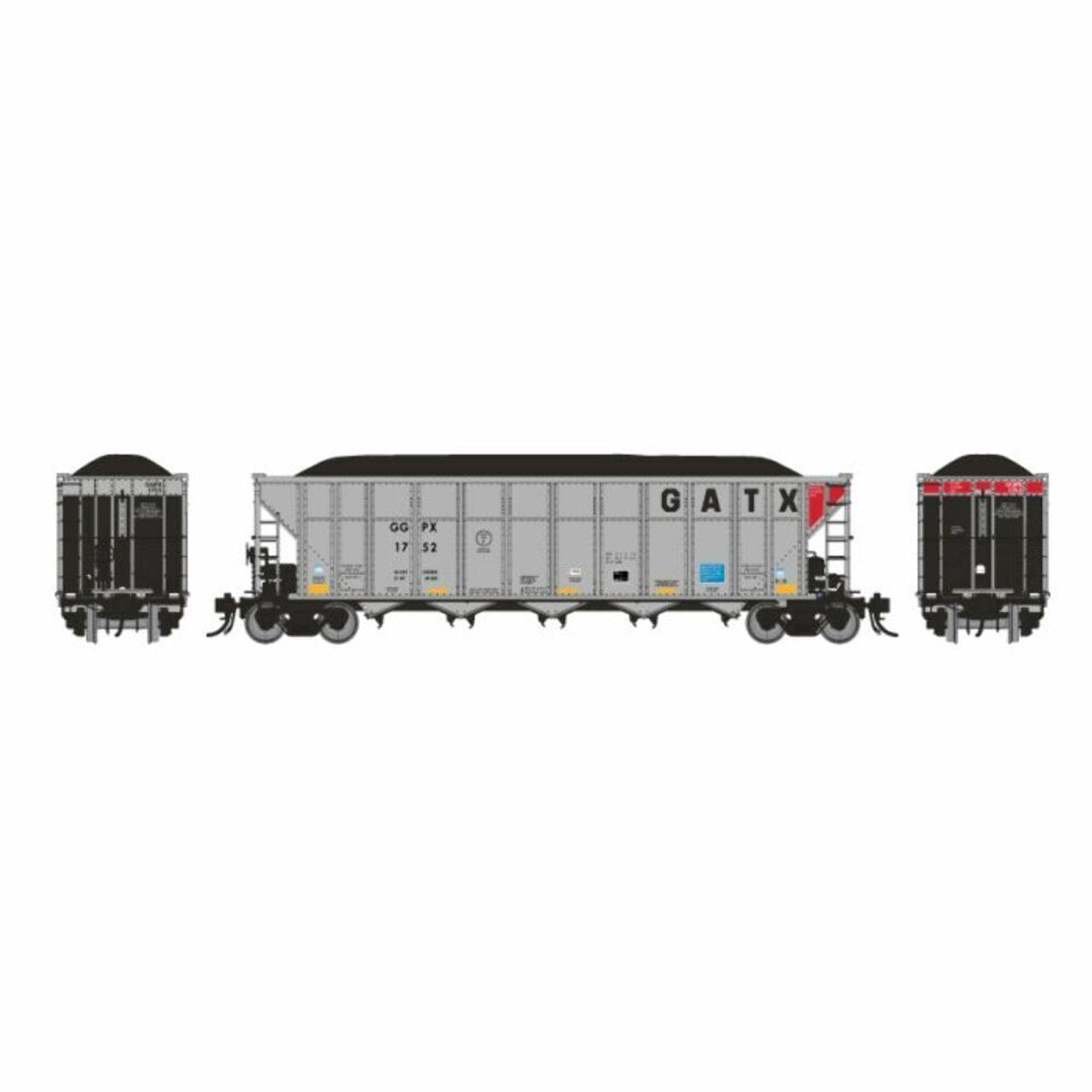 Rapido HO Scale GLFX AutoFlood III RD Coal Hoppers (Pack of 6) #3