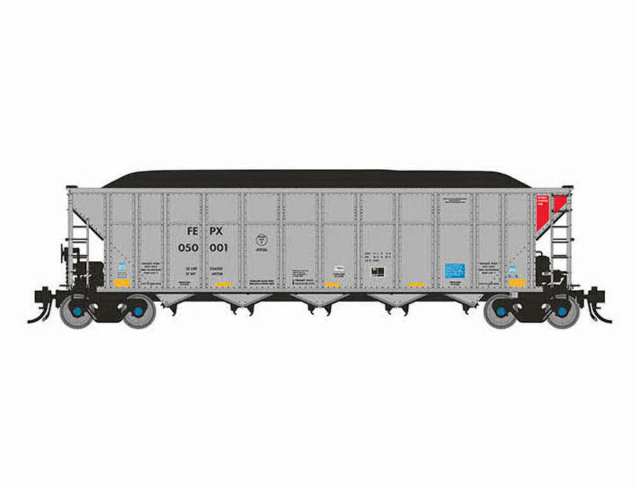 Rapido HO FEPX AutoFlood III RD Coal Hoppers Single #1