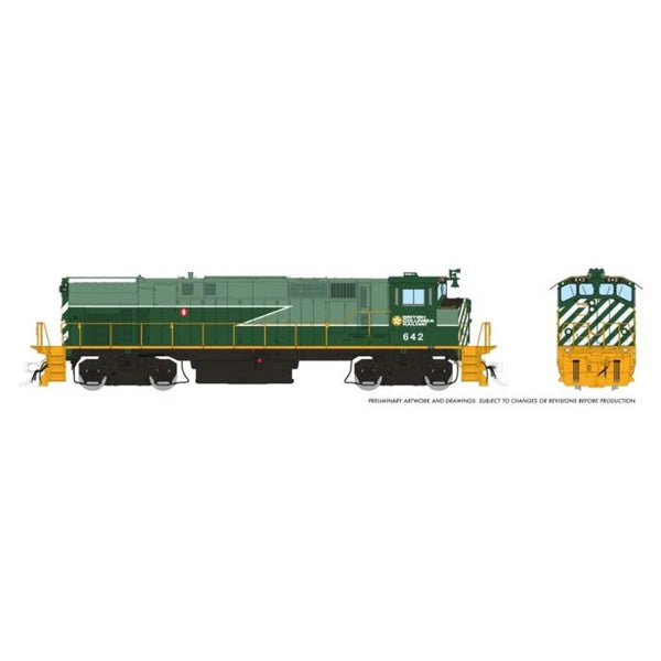 Rapido HO Scale BCR Green Lightning Stripe Scheme M420 + M420B #642 + #686 - 33029