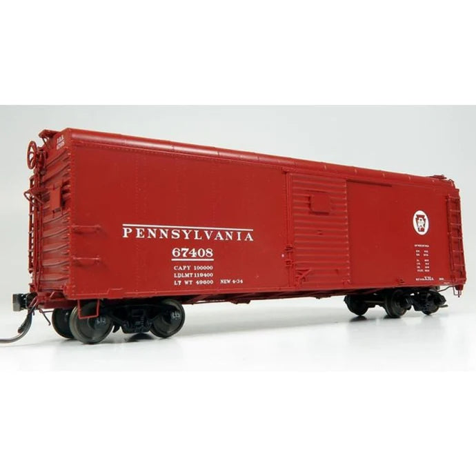 Rapido HO Pennsylvania Circle Keystone X31A Single-Door Boxcar 6-Pack #1