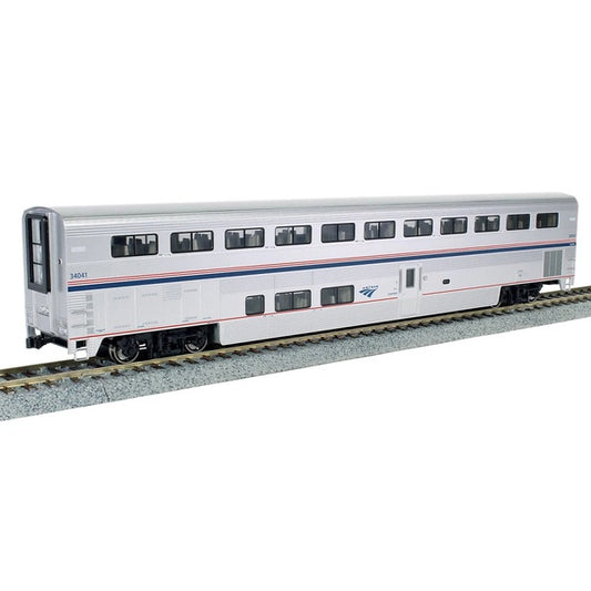 Kato HO Scale Amtrak Superliner I Coach Phase VI #34034 w/Pre-Installed Interior Lights