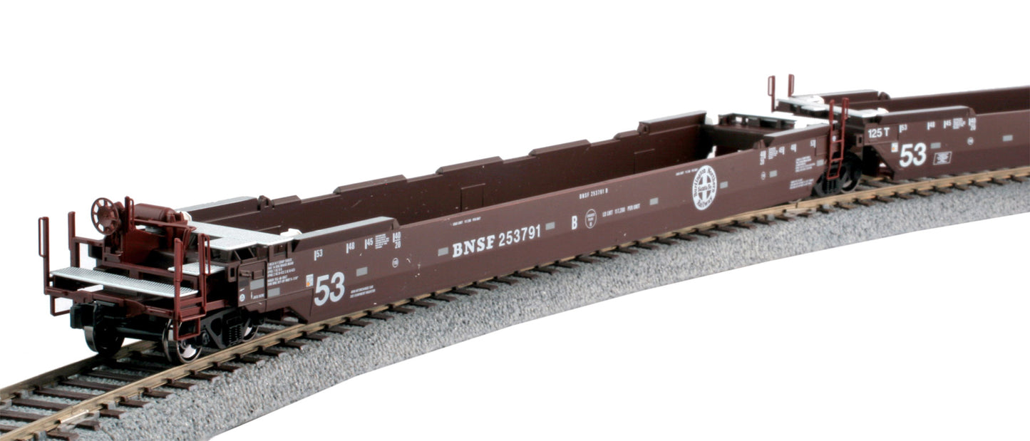 Kato HO Gunderson MAXI-IV Double Stack Well Car Set - BNSF #253791