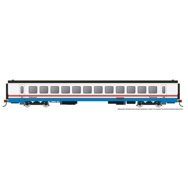 Rapido HO Scale Amtrak RTL Turboliner Coach Phase III Late #185 - 25104