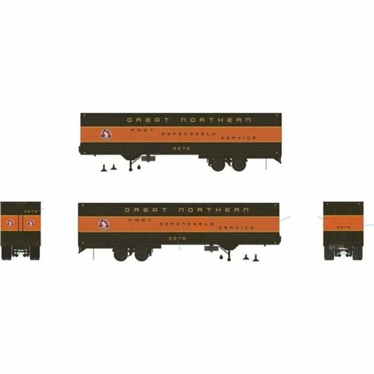 Rapido HO Scale Great Northern 40' Fruehauf Fluted Side Volume Van #G282 - 403042