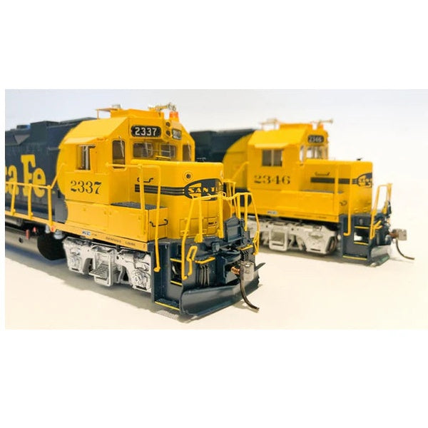 Rapido 38002 HO EMD GP38 Low Nose Santa Fe #2337 (Warbonnet, Class Lights, blue, yellow)