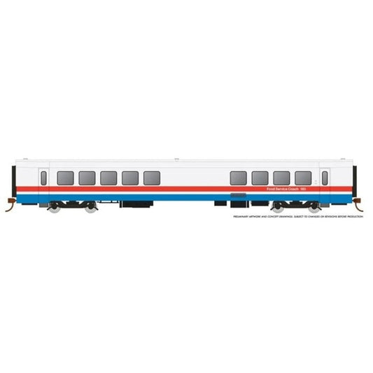 Rapido HO Scale Amtrak RTL Turboliner Coach Snack Bar Phase III Early #183 - 25103