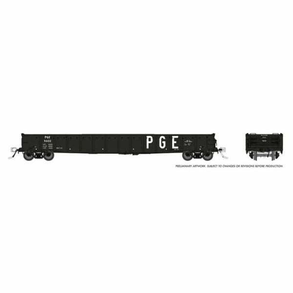 Rapido HO Scale Pacific Great Eastern 52' 6" Canadian Mill Gondola - 50055A