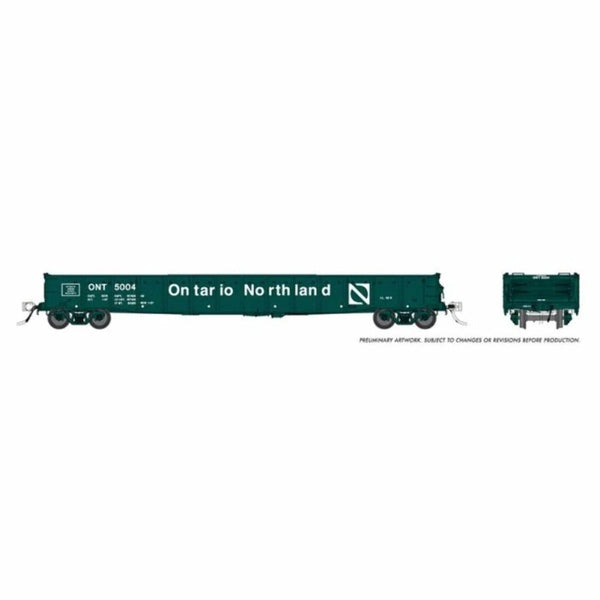 Rapido HO Scale Ontario Northland 52' 6" Canadian Mill Gondola - 50053A
