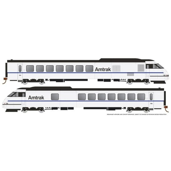 Rapido HO Scale Amtrak RTL Turboliner X2000 Demonstrator DCC with Sound - 25506