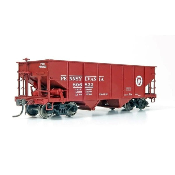 Rapido HO Scale Pennsylvania GLa 2-Bay Hopper Circle Keystone Single #4 - 148011A