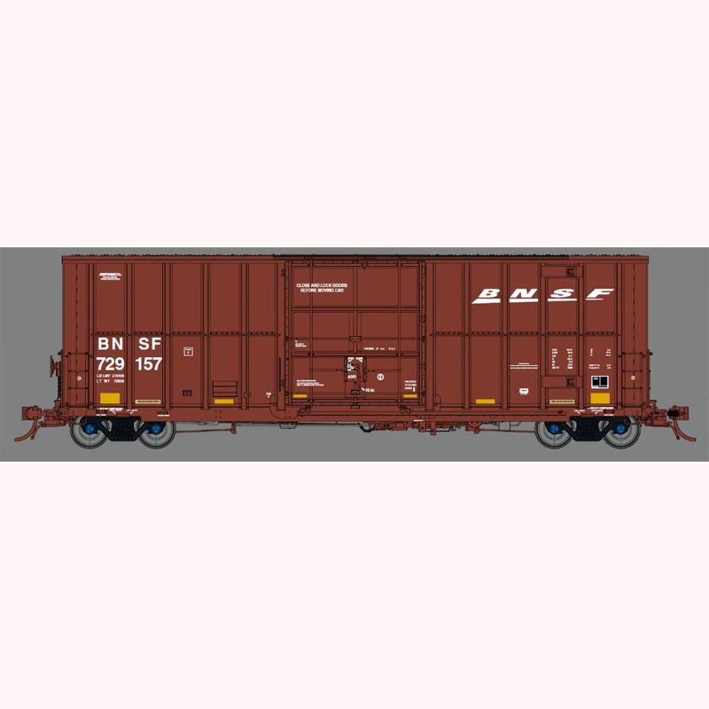 Prairie Shadows HO Scale Trinity 50' High Cube Boxcar BNSF "Swoosh" #729260