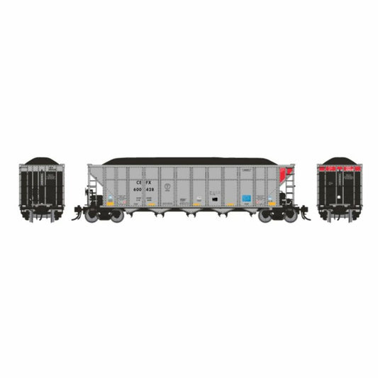 Rapido HO Scale CEFX AutoFlood III RD Coal Hoppers (Pack of 6) #3