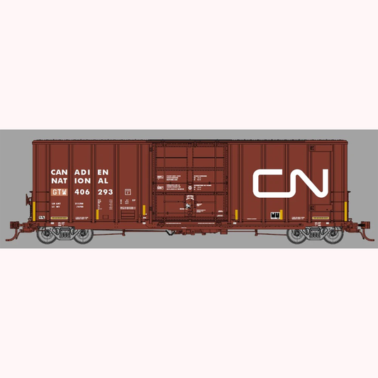 Prairie Shadows HO Scale Trinity 50' High Cube Boxcar CN / GTW #406293