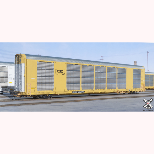 ScaleTrains Rivet Counter HO Scale Gunderson Multi-Max Autorack, CSX/Boxcar Logo/CTTX #692585