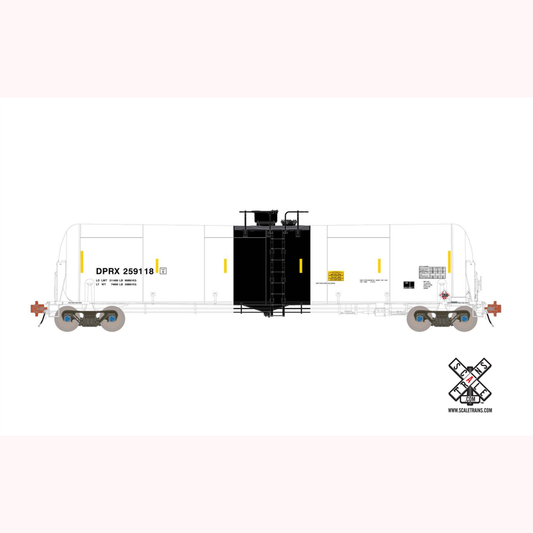 ScaleTrains Rivet Counter HO Scale TrinityRail 31K Tank Car with Head Shields, DPRX/Petroleum Distillates #259901