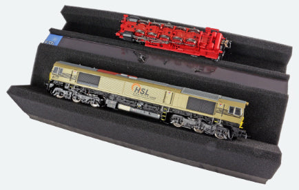 ESU Premium Foam Train Service Tray With magnetic storage recess. 12.91" (328mm) x 6.54" (166mm) x 2.68" (68mm)
