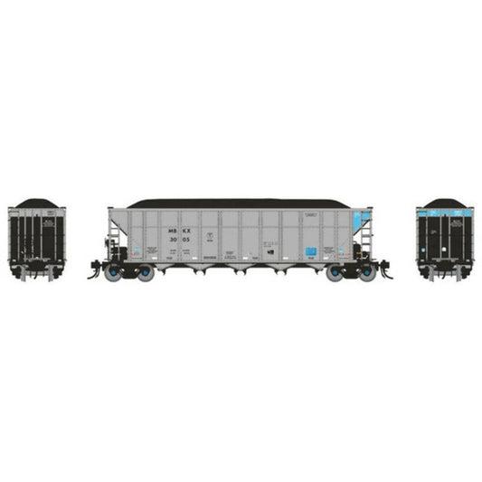 Rapido HO Scale MBKX Autoflood III Coal Hopper - Single Car - 169039A