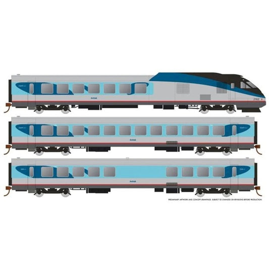 Rapido HO Scale Amtrak RTL Turboliner Phase V DCC with Sound - 25505