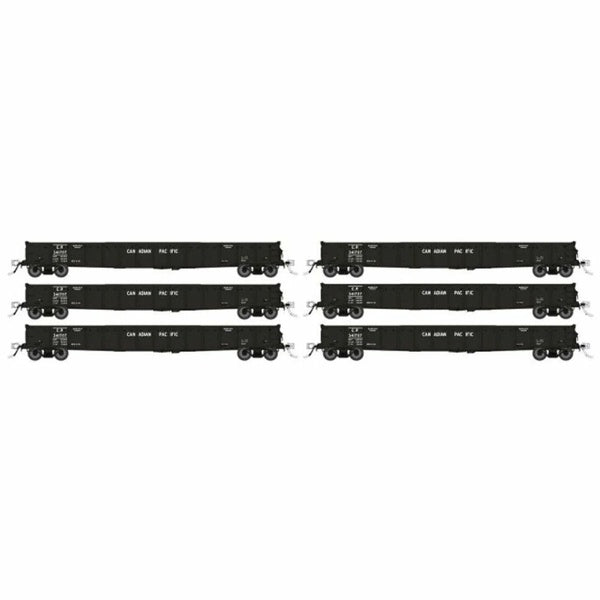 Rapido HO Scale Canadian Pacific 52' 6" Canadian Mill Gondola (6) - 50051