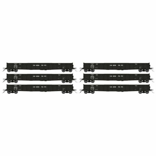 Rapido HO Scale Canadian Pacific 52' 6" Canadian Mill Gondola (6) - 50051