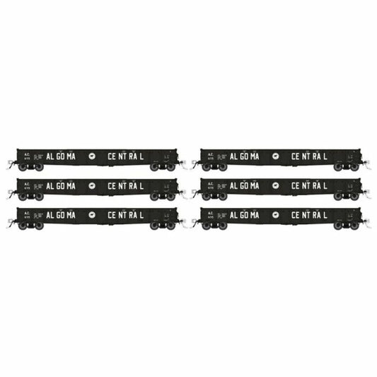 Rapido HO Scale Algoma Central 52' 6? Canadian Mill Gondola (6) - 50046