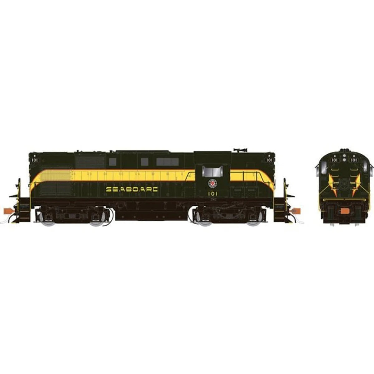 Rapido HO Scale Seaboard Air Line Delivery RS-11 Diesel Locomotive #106 - 31089