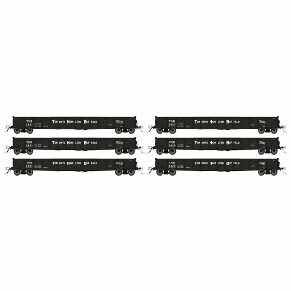 Rapido HO Toronto, Hamilton & Buffalo 52' 6" Canadian Mill Gondola (6) - 50056