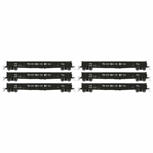 Rapido HO Toronto, Hamilton & Buffalo 52' 6" Canadian Mill Gondola (6) - 50056