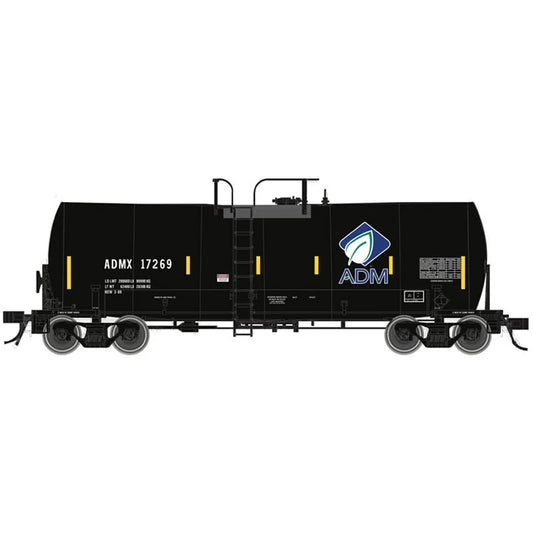 Atlas HO Trinity 17,600 Gallon Corn Syrup Tank ADM (Leaf and FRA Stripes) #17286