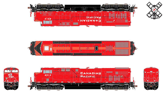ScaleTrains Rivet Counter HO Scale GE DRF-44 (ES44AC), Canadian Pacific #8960 DCC/Sound WEATHERED